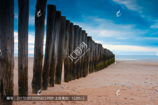 防波堤在Calais