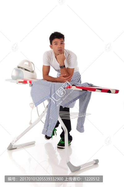 年輕英俊的尼泊爾男人；鐵