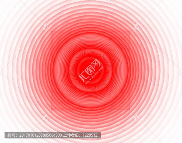 紅色抽象波。奇妙的分形設(shè)計(jì)
