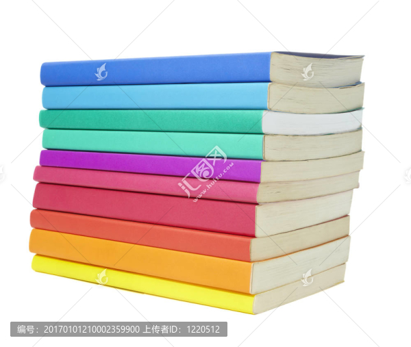 多彩圖書堆疊教育