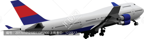 乘飛機(jī)。彩色