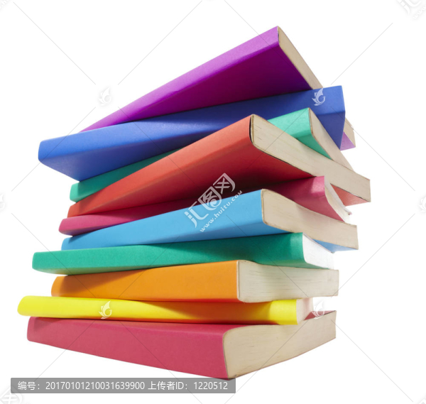 多彩圖書堆疊教育