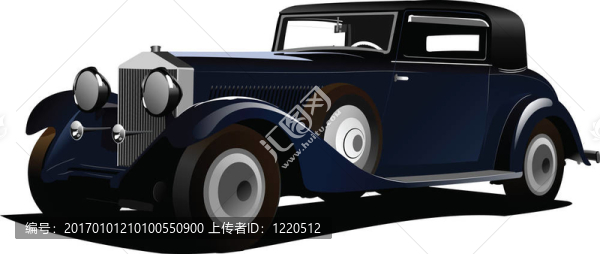 老車。轎車.插圖
