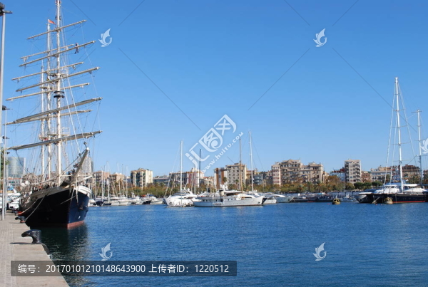 在帆船和游艇碼頭