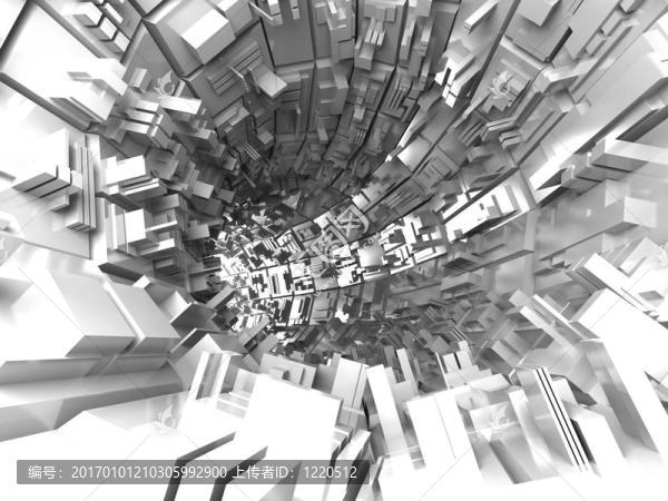 抽象未來(lái)背景；3D渲染