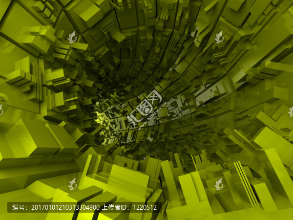 抽象未來背景；3D渲染