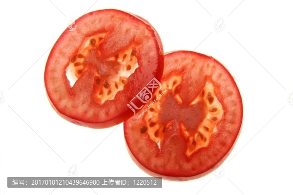 多汁的番茄片
