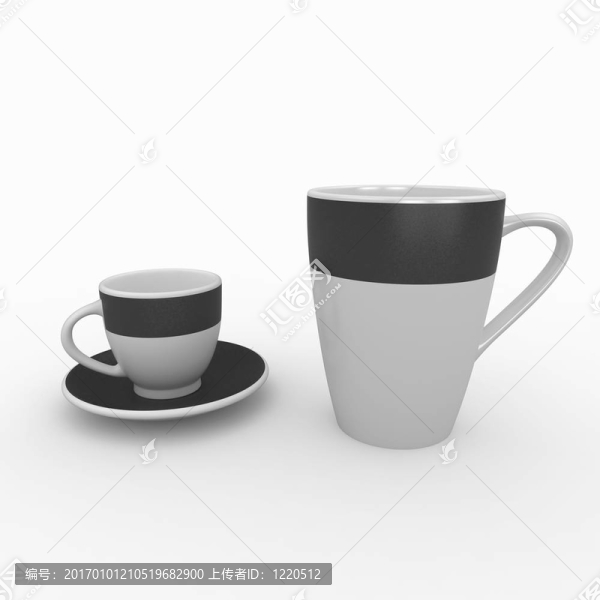 3d空白馬克杯