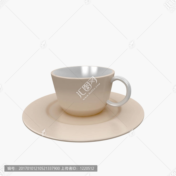 3d空咖啡杯