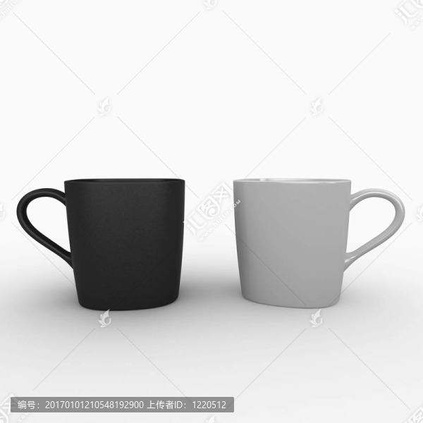 3d空白馬克杯
