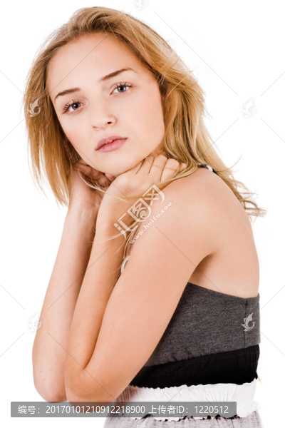 青年女性模特肖像