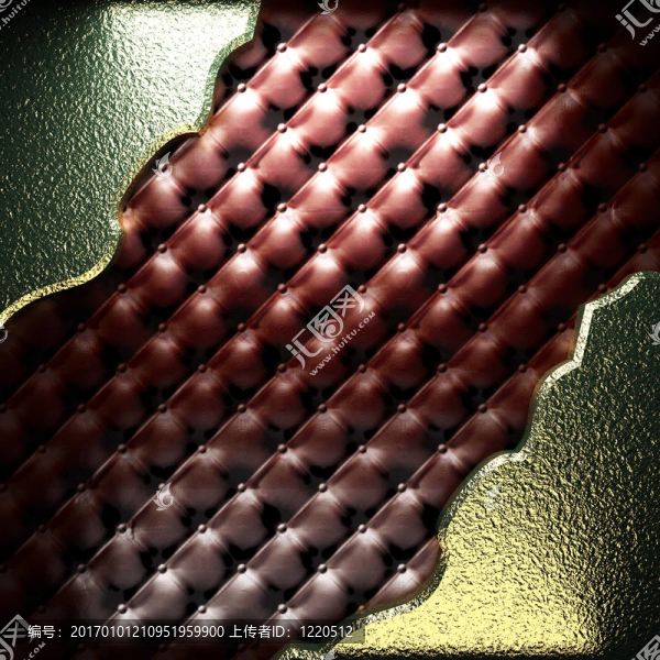 皮革金盤子