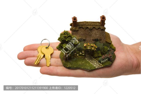 鑰匙和房子在手