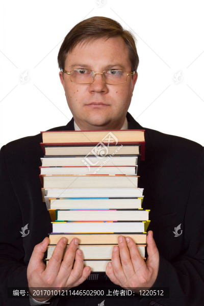 滿是書的男人