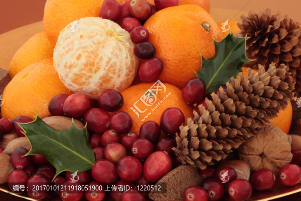 圣誕水果和堅(jiān)果