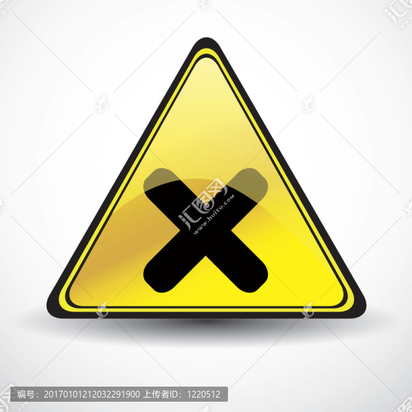 黃色光澤警告危險(xiǎn)標(biāo)志