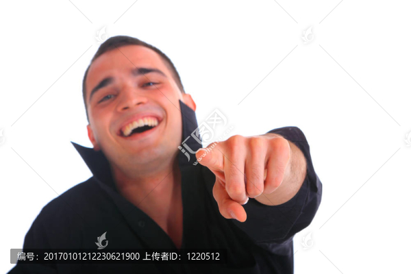 快樂(lè)微笑男子肖像