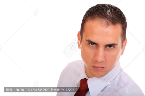 英俊的年輕商人。