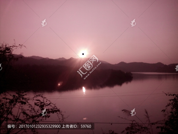 山水夕照