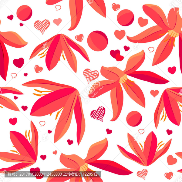 白色與粉紅色的粉紅色無縫圖案
