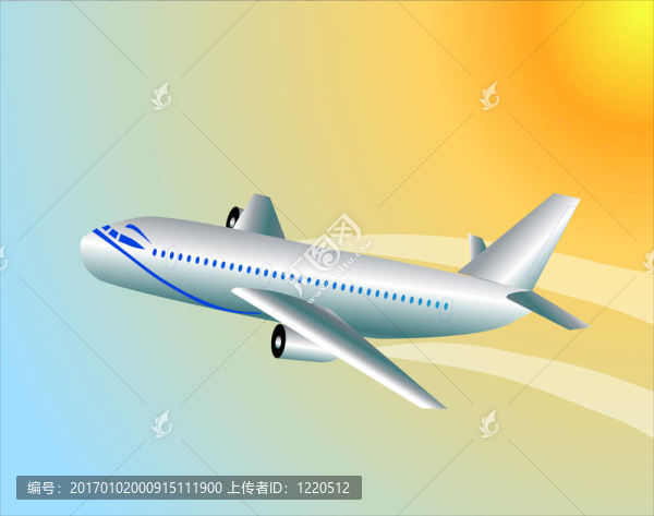 現(xiàn)代飛機(jī)飛向天空