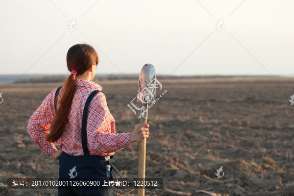 在女性農(nóng)民耕種過的土地