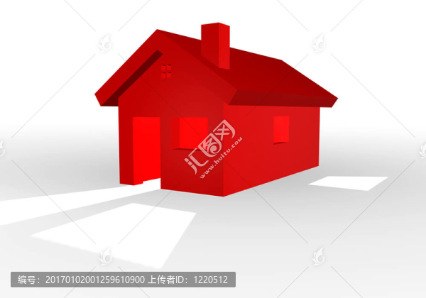 紅房子3D插畫(huà)