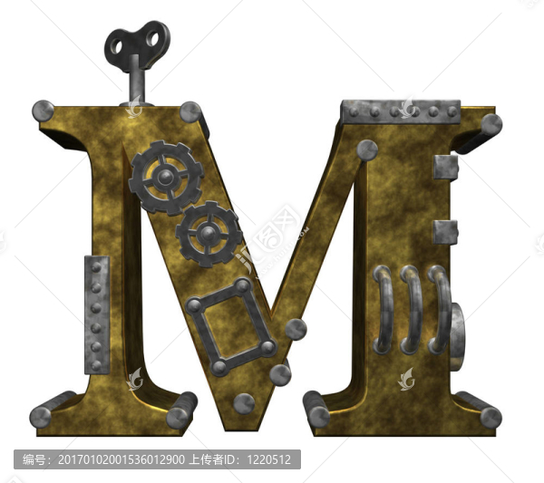 蒸汽朋克字母M