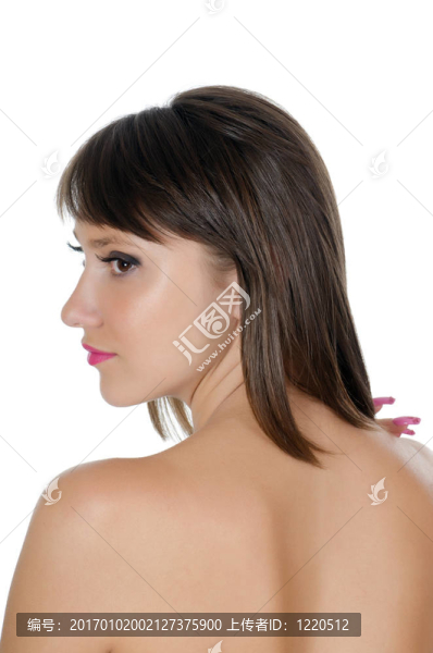 年輕漂亮女孩的畫像