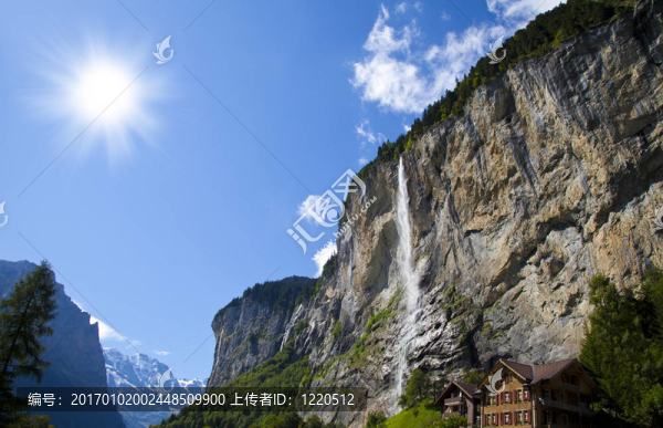 Lauterbrunnen,Waterfall；瑞士