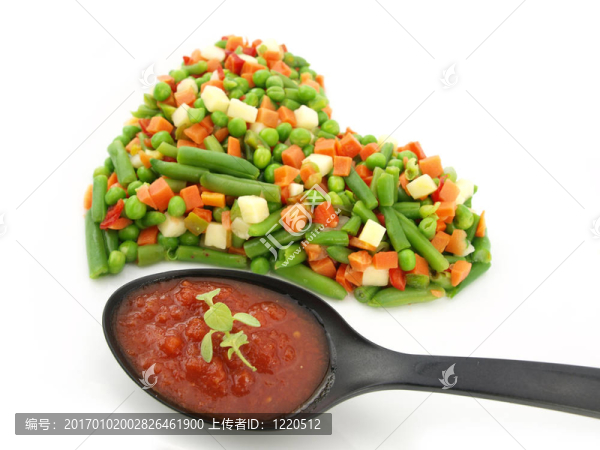 冷凍蔬菜的心