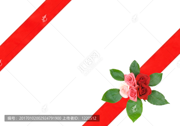 花與絲帶