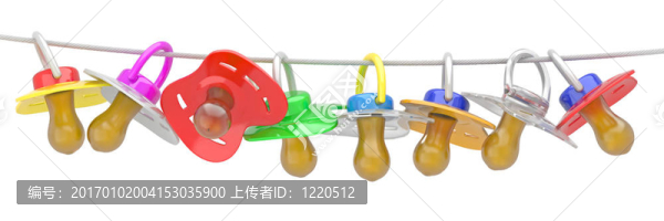 排奶嘴繩。