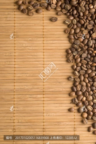 咖啡豆的背景