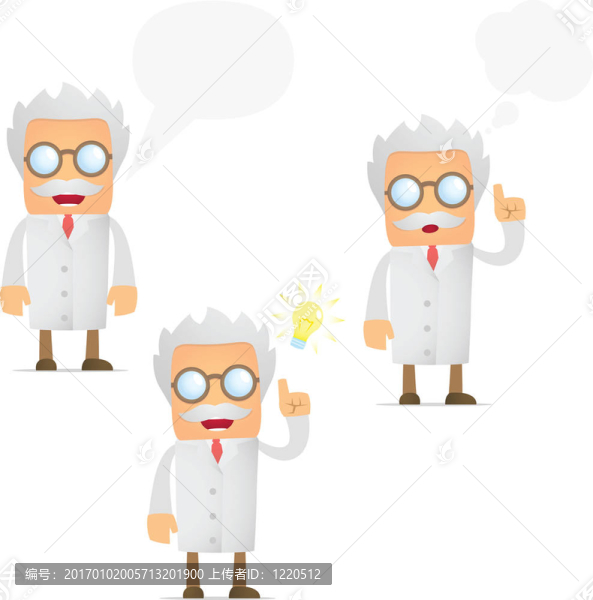 有趣的卡通科學(xué)家
