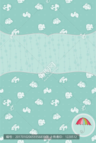 秋天可愛下雨牌帶小鳥和秋季簽到圖