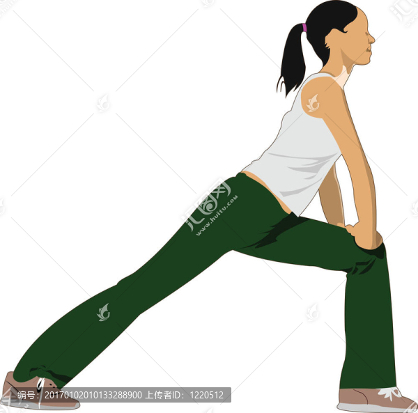 練習(xí)瑜伽的女人。v