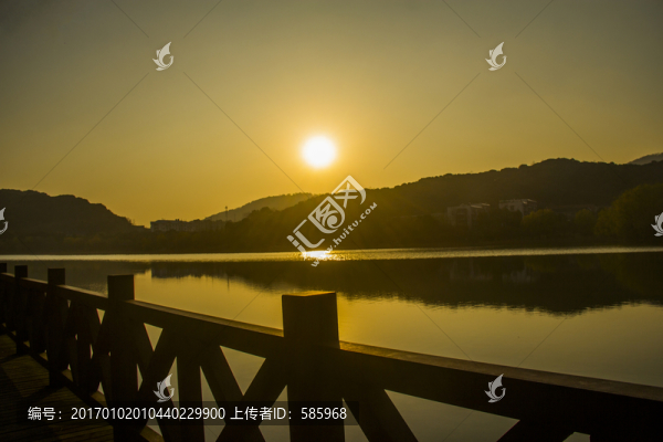 桃子湖夕陽
