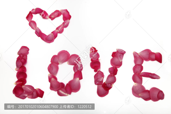 愛造字？玫瑰花瓣