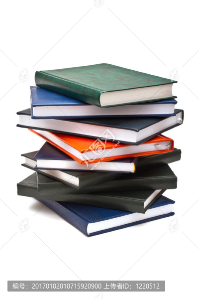 在白色背景下孤立的書(shū)籍