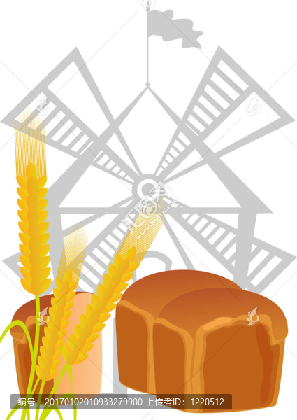 穗；磨坊；面包