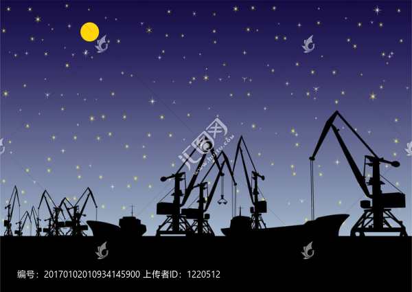 港口的夜晚