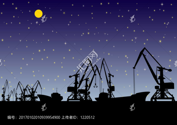 港口的夜晚