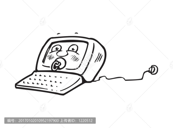 搞笑黑色電腦