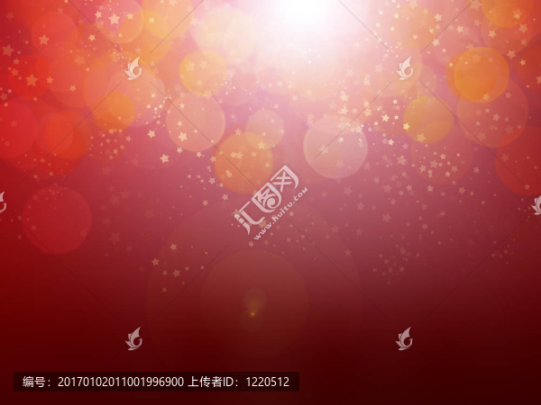 一個(gè)紅色背景上的銀河系恒星的圖解