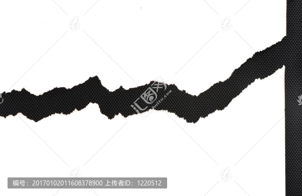 撕開紙張的黑色背景紙
