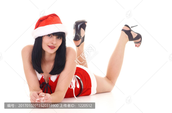 雪之少女躺
