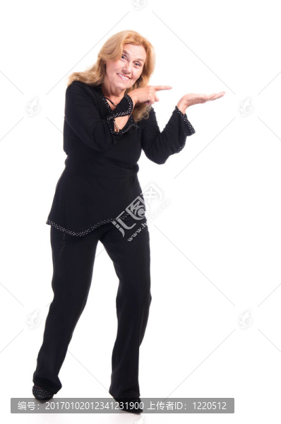 快樂的老女人