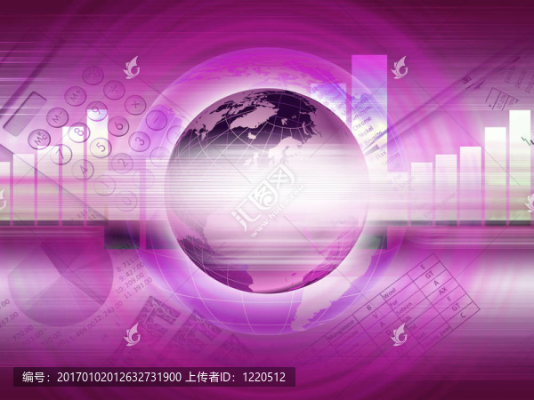 全球財(cái)務(wù)彩色圖表