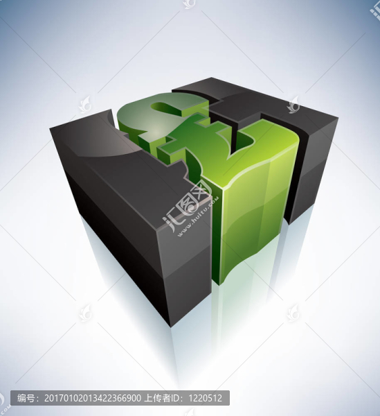3D符號：英文便士